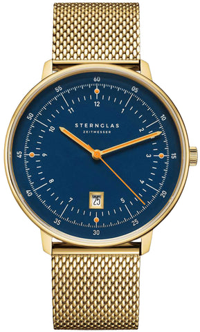 Sternglas Hamburg Dark Blue Gold Watch S01-HH07-MI05