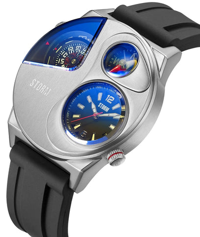 Storm Navitrek Rubber Lazer Blue Watch