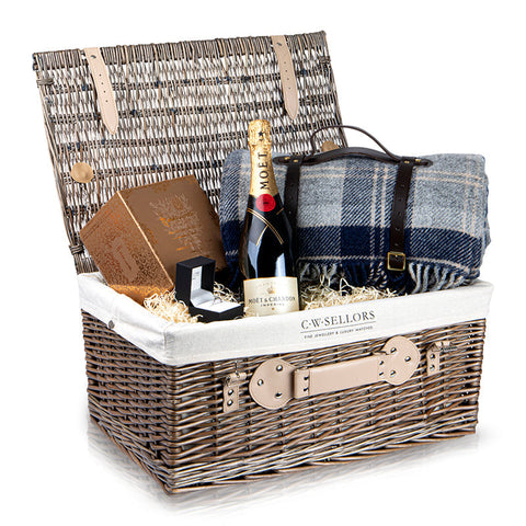 The Champagne Chocolate Proposal Picnic Hamper