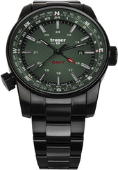 Traser H3 Watch P68 Pathfinder GMT Green 109525