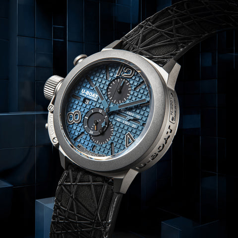 U-Boat Classico 45 Titanium Chronograph Tungsten Blue Limited Edition Watch