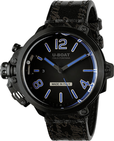 U-Boat Capsule 50mm PVD BK BL Limited Edition Watch 8806