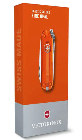 Victorinox Small Pocket Knife Classic SD Transparent Fire Opal