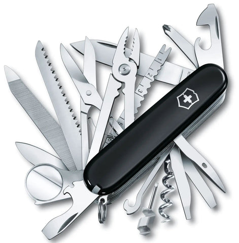 Victorinox Medium Pocket Knife Swiss Champ Black 1679530