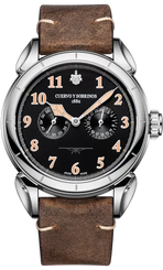 Cuervo y Sobrinos Watch Vuelo Emilio Carranza Bicompax 3202.1CN.BI.