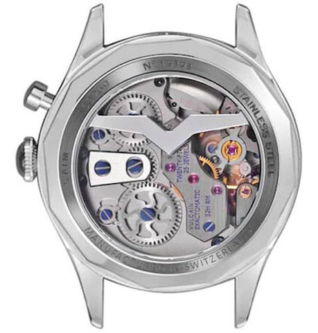 Vulcain Cricket Classique 39mm Black White Blue Watch