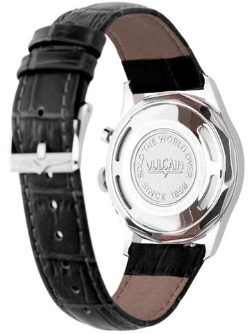 Vulcain Cricket Classique 39mm Black Khaki Numbers Watch