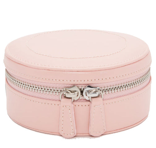 WOLF Jewellery Case Sophia Mini Zip Rose Quartz