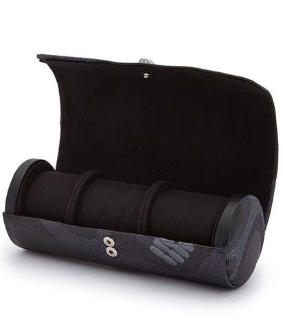 WOLF Watch Roll Memento Mori Triple Black
