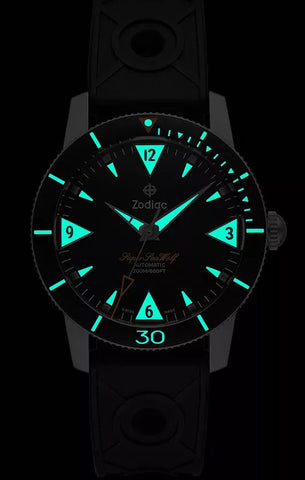 Zodiac Super Sea Wolf Skin Mens Watch
