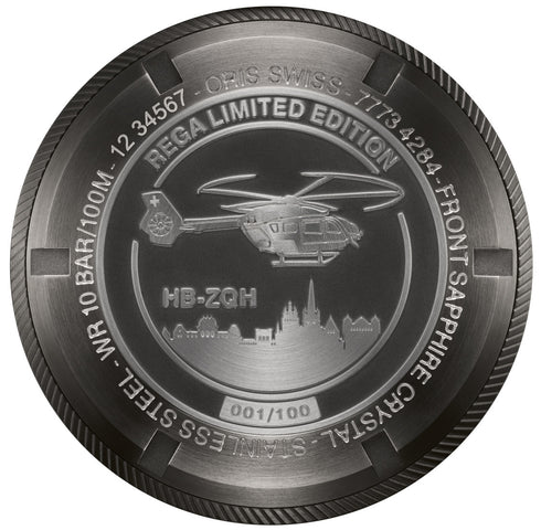 Oris Watch Big Crown ProPilot Rega Fleet Airbus Helicopters H145 HB-ZQH Limited Edition