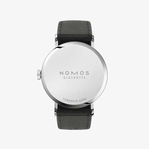 Nomos Glashutte Tangente Neomatik Blue Gold Steel Back Watch