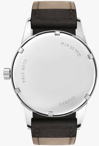 Nomos Glashutte Club Campus 38 Future Orange Steel Back Watch