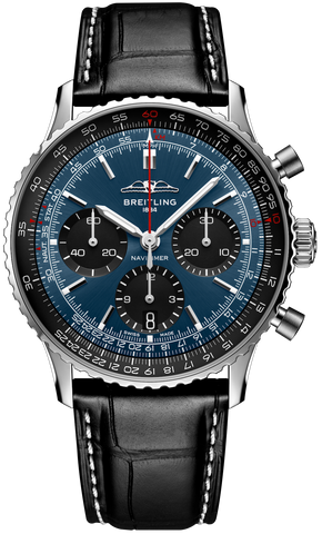 Breitling Watch Navitimer B01 Chronograph 41 Black Croc Folding Clasp AB0139241C1P1
