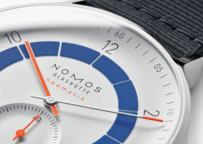 Nomos Glashutte Autobahn Neomatik 41 Date Sports Grey Sapphire Crystal Watch