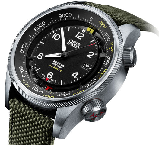 Oris Watch Big Crown ProPilot Altimeter Feet Bracelet