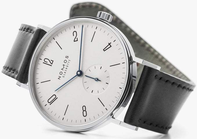 Nomos Glashutte Tangente 38 Steel Back Watch
