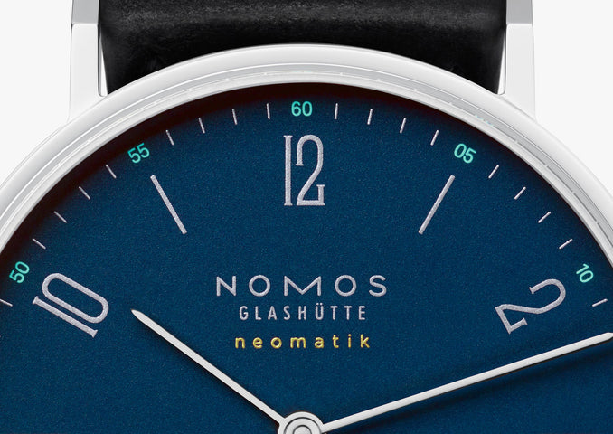 Nomos Glashutte Tangente Neomatik Nachtblau Sapphire Crystal Watch