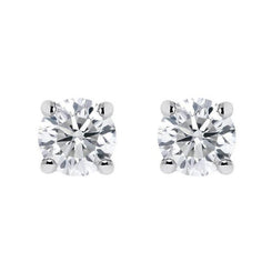 18ct White Gold 0.20ct Diamond Claw Set Solitaire Stud Earring