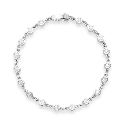 18ct White Gold 1.24ct Diamond Bracelet BLC-143