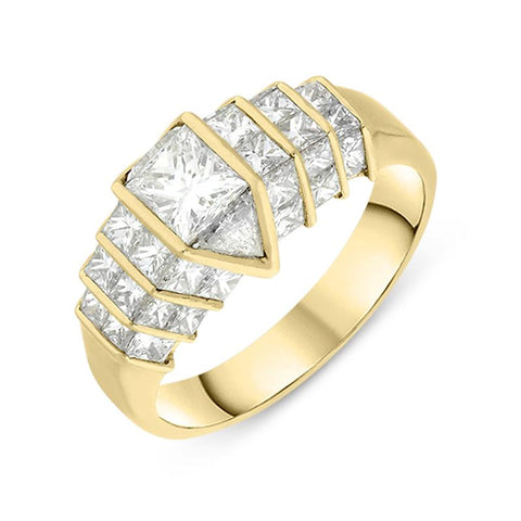 18ct Yellow Gold 0.47ct Quadrillion Diamond Ring ATN12