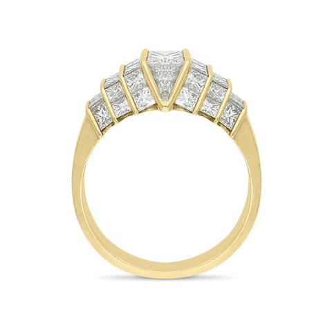 18ct Yellow Gold 0.47ct Quadrillion Diamond Ring ATN12