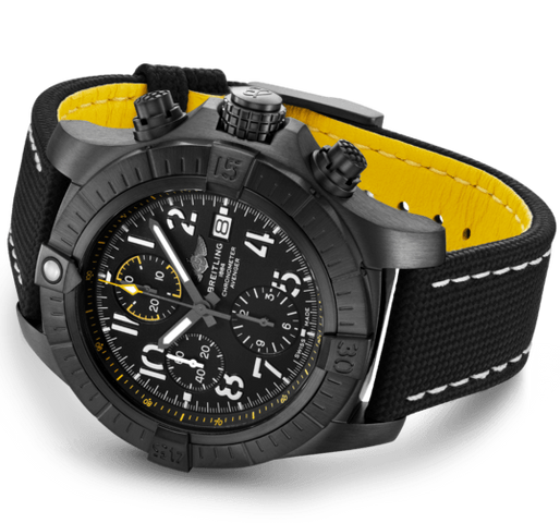 Breitling Watch Avenger Chronograph 45 Night Mission Leather Tang Type