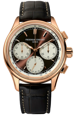Frederique Constant Watch Flyback Chrono Gold FC-760CHC4H4