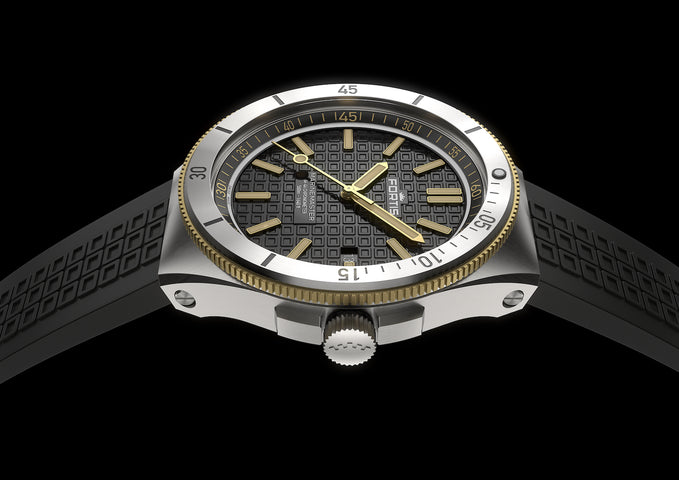 Fortis Marinemaster M 44 Black Resin Gold Limited Edition Watch
