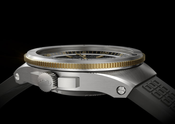 Fortis Marinemaster M 44 Black Resin Gold Limited Edition Watch