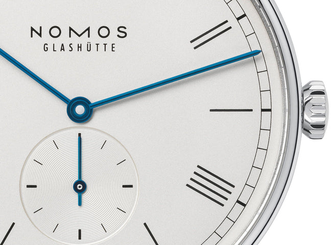 Nomos Glashutte Ludwig 38 Steel Back Watch
