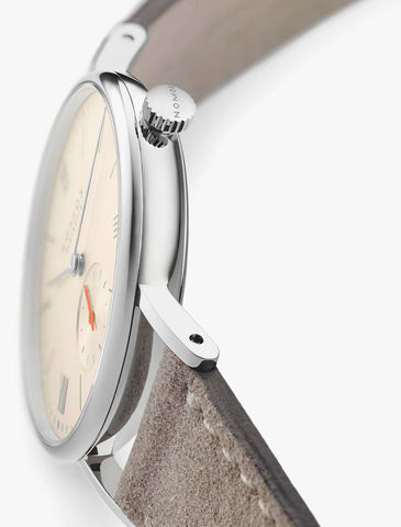 Nomos Glashutte Ludwig 33 Champagne Steel Back Watch