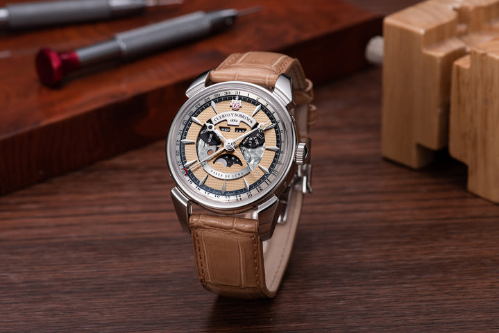 Cuervo y Sobrinos Watch Historiador Luna Negra Limited Edition