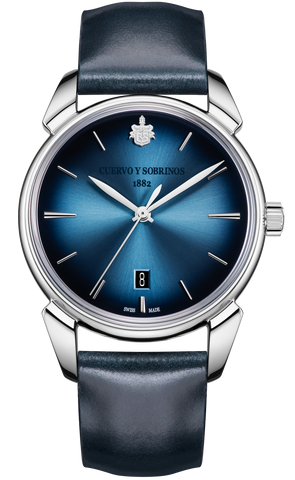 Cuervo y Sobrinos Watch Historiador Asturias Blue 3195.1ASB