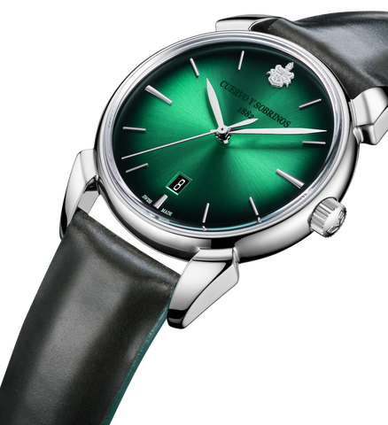 Cuervo y Sobrinos Historiador Asturias Green Watch