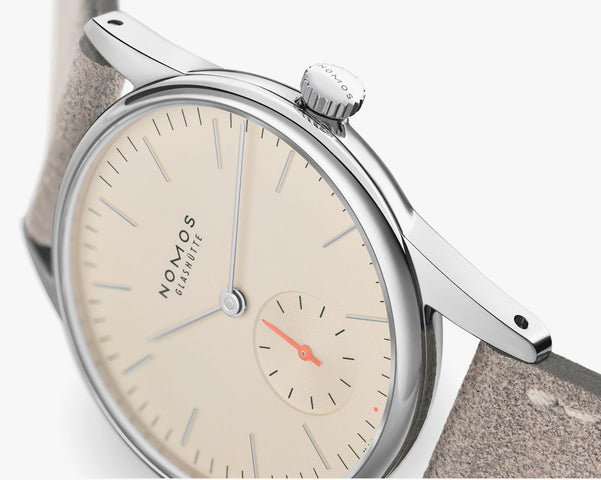 Nomos Glashutte Orion 33 Champagne Steel Back