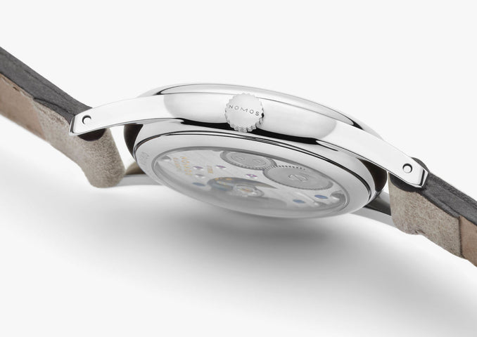 Nomos Glashutte Orion 33 Midnight Blue Sapphire Crystal Watch