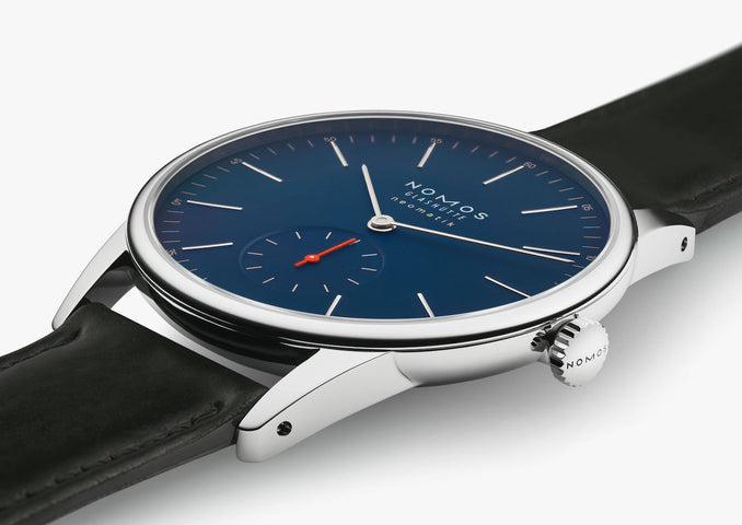 Nomos Glashutte Orion Neomatik 39 Nachtblau Sapphire Crystal Watch