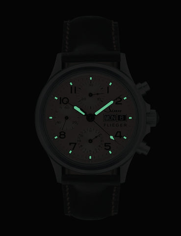 Sinn 356 Sa Pilot II Vintage Cowhide Brown Watch