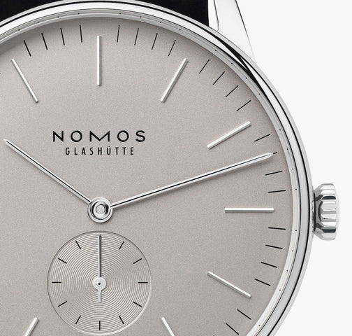 Nomos Glashutte Orion 38 Grau Sapphire Crystal Watch