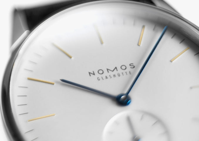 Nomos Glashutte Orion 38 Steel Back Watch