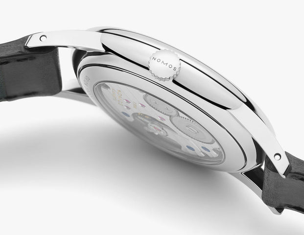 Nomos Glashutte Orion 38 Midnight Blue Sapphire Crystal