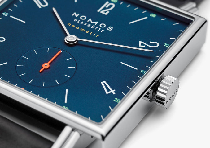 Nomos Glashutte Tetra Neomatik Tiefblau Sapphire Crystal Watch