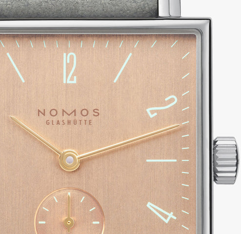 Nomos Glashutte Tetra Goldelse Sapphire Crystal Watch