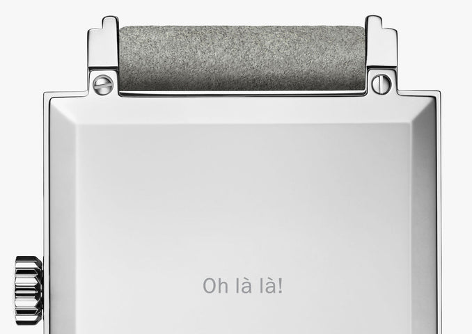 Nomos Glashutte Tetra Azure Steel Back Watch