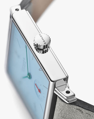 Nomos Glashutte Tetra Azure Steel Back Watch