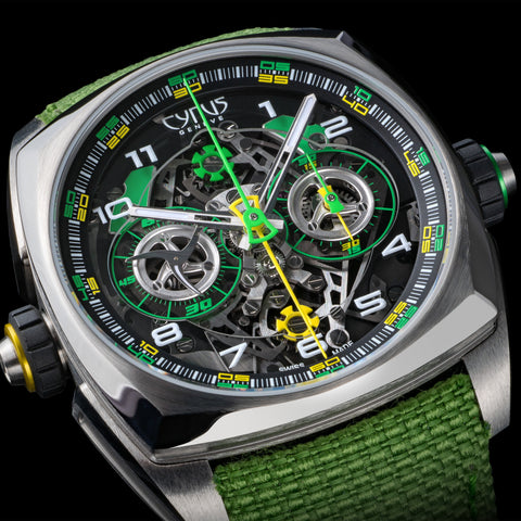 Cyrus Watch Klepcys DICE Lime Titanium Limited Edition