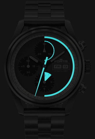 Fortis Stratoliner Cosmic Grey Bracelet Watch