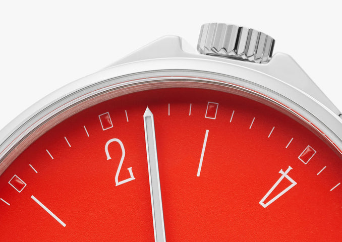 Nomos Glashutte Ahoi Neomatik Signalrot Sapphire Crystal Watch