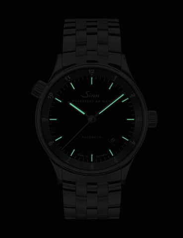 Sinn 6068 Frankfurt Financial District Bracelet-Leather Watch